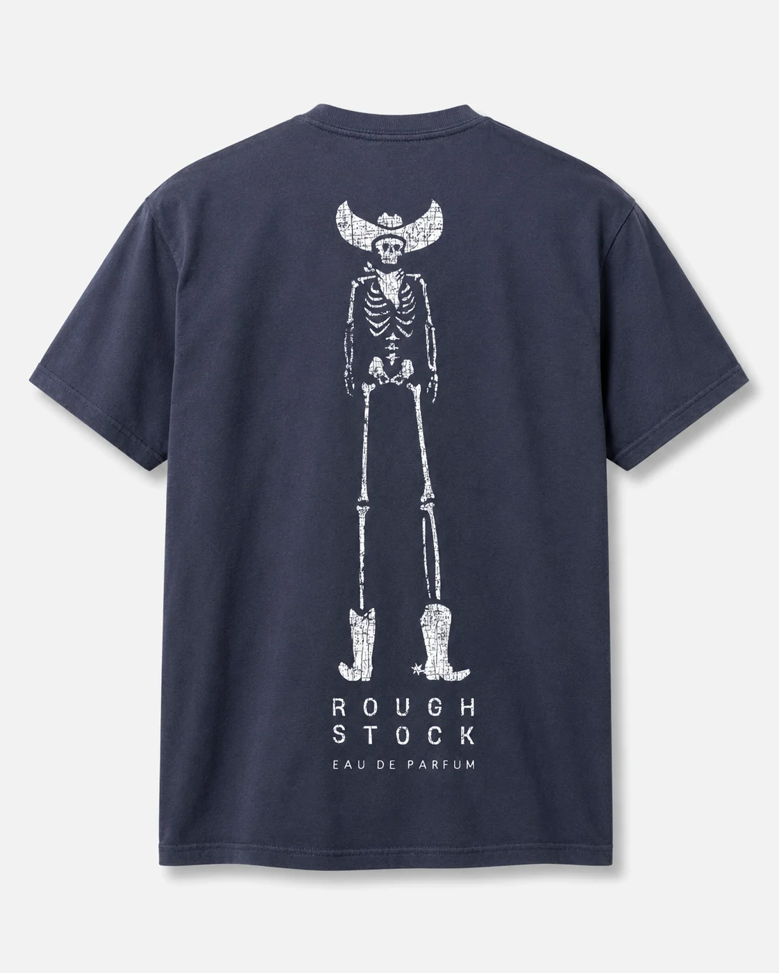 Rough Stock Tee — Vintage Wash Navy, back