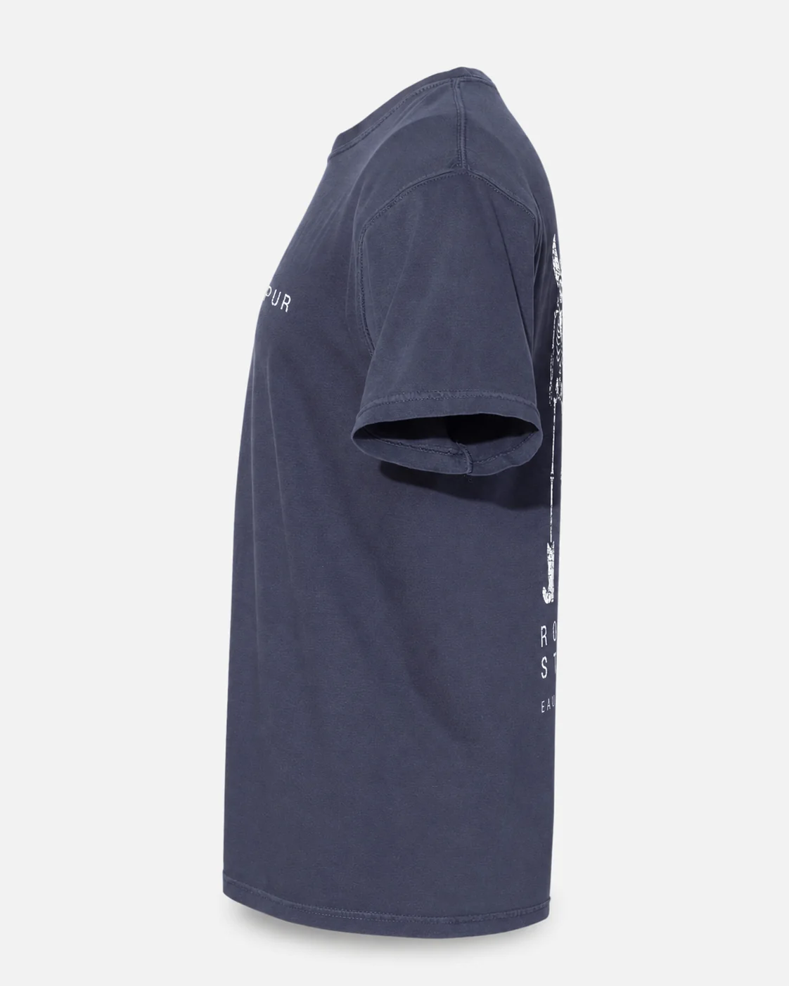 Rough Stock Tee — Vintage Wash Navy, side